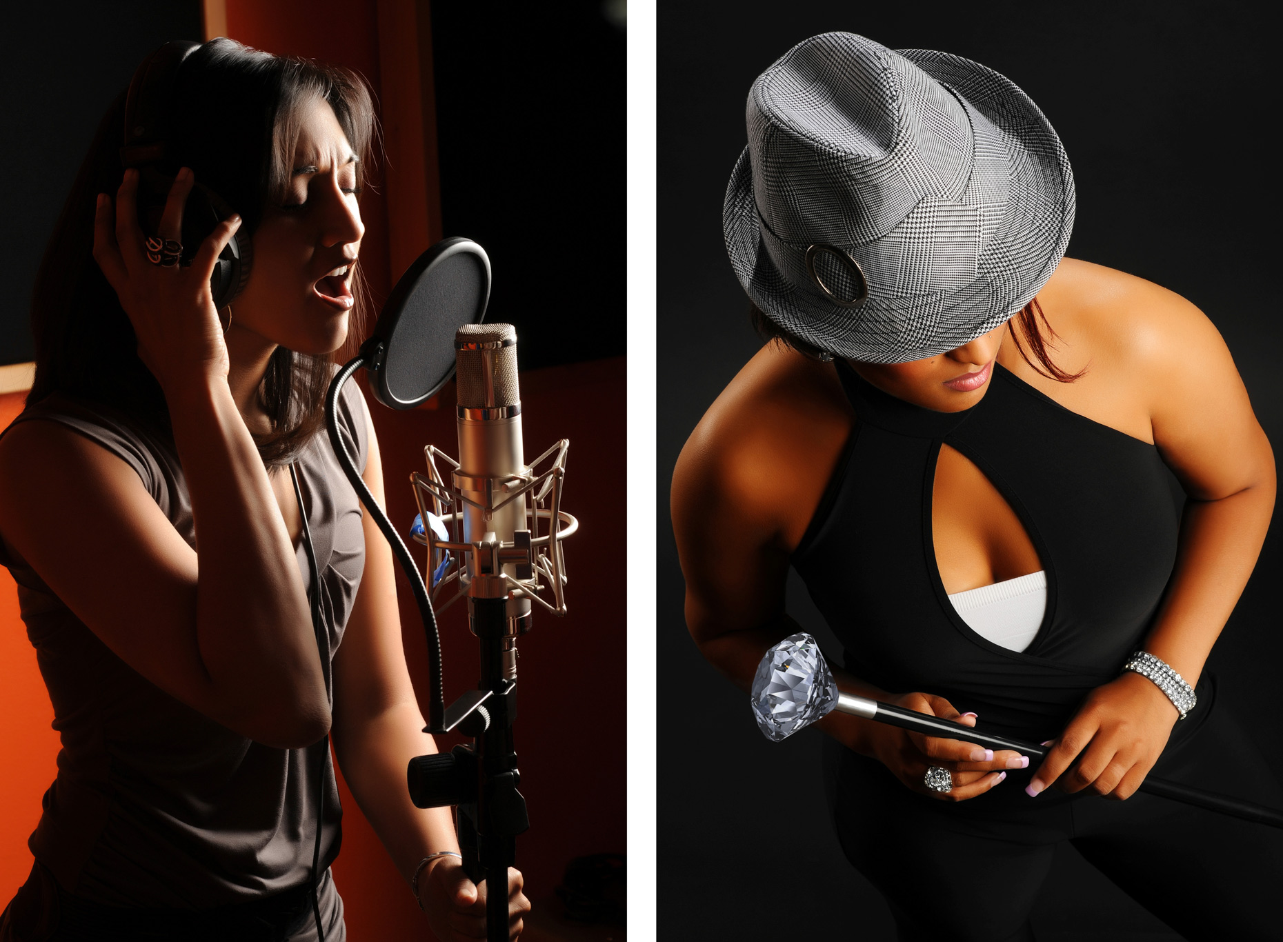 Singers in studio - Kevin Brown editorial photographer Dallas