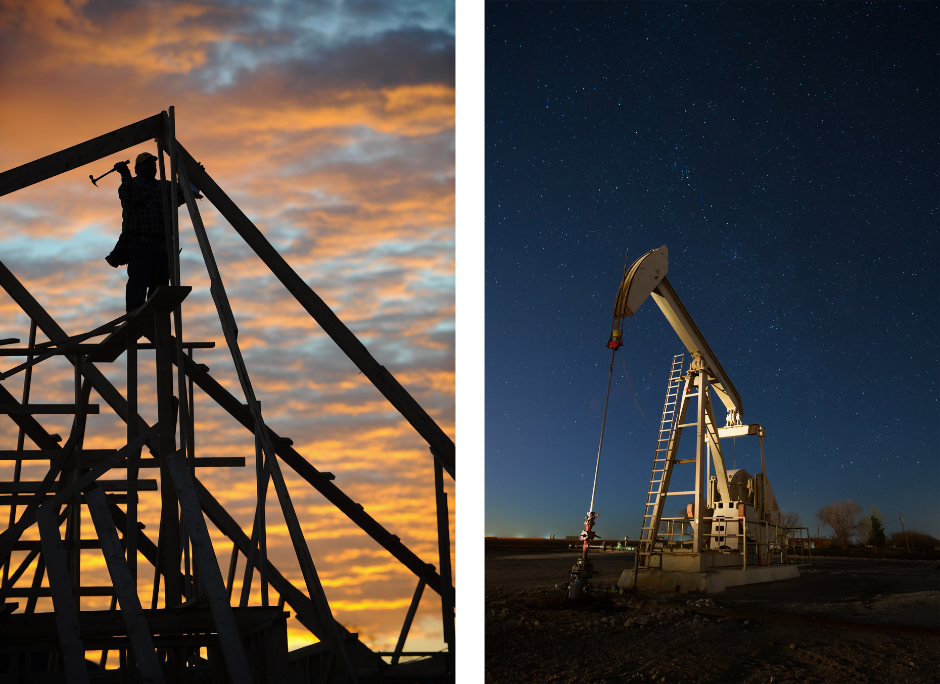 Industrial photographer Kevin Brown shoots construction and oil and gas.