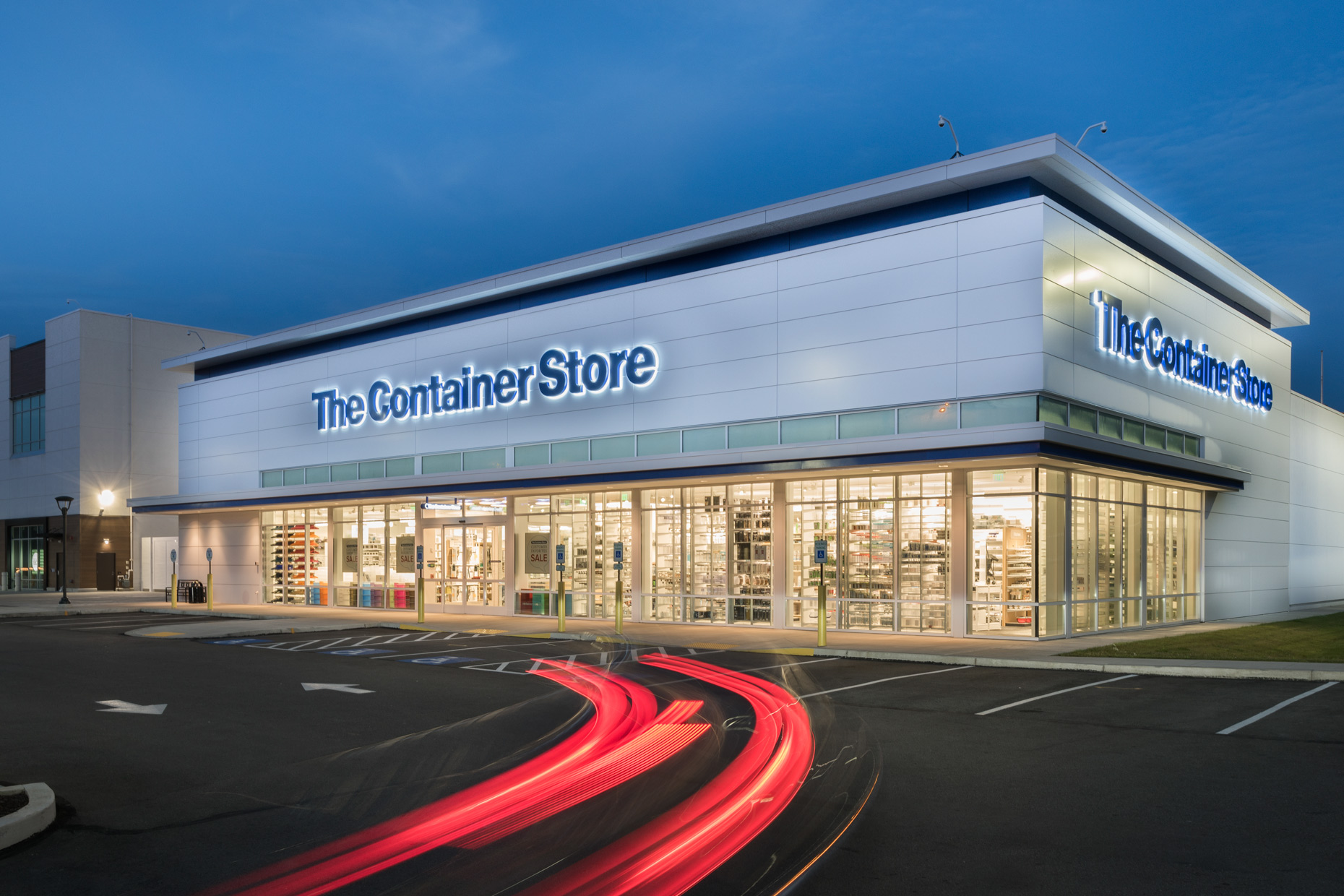 The Container Store architectural exterior photography by Kevin Brown