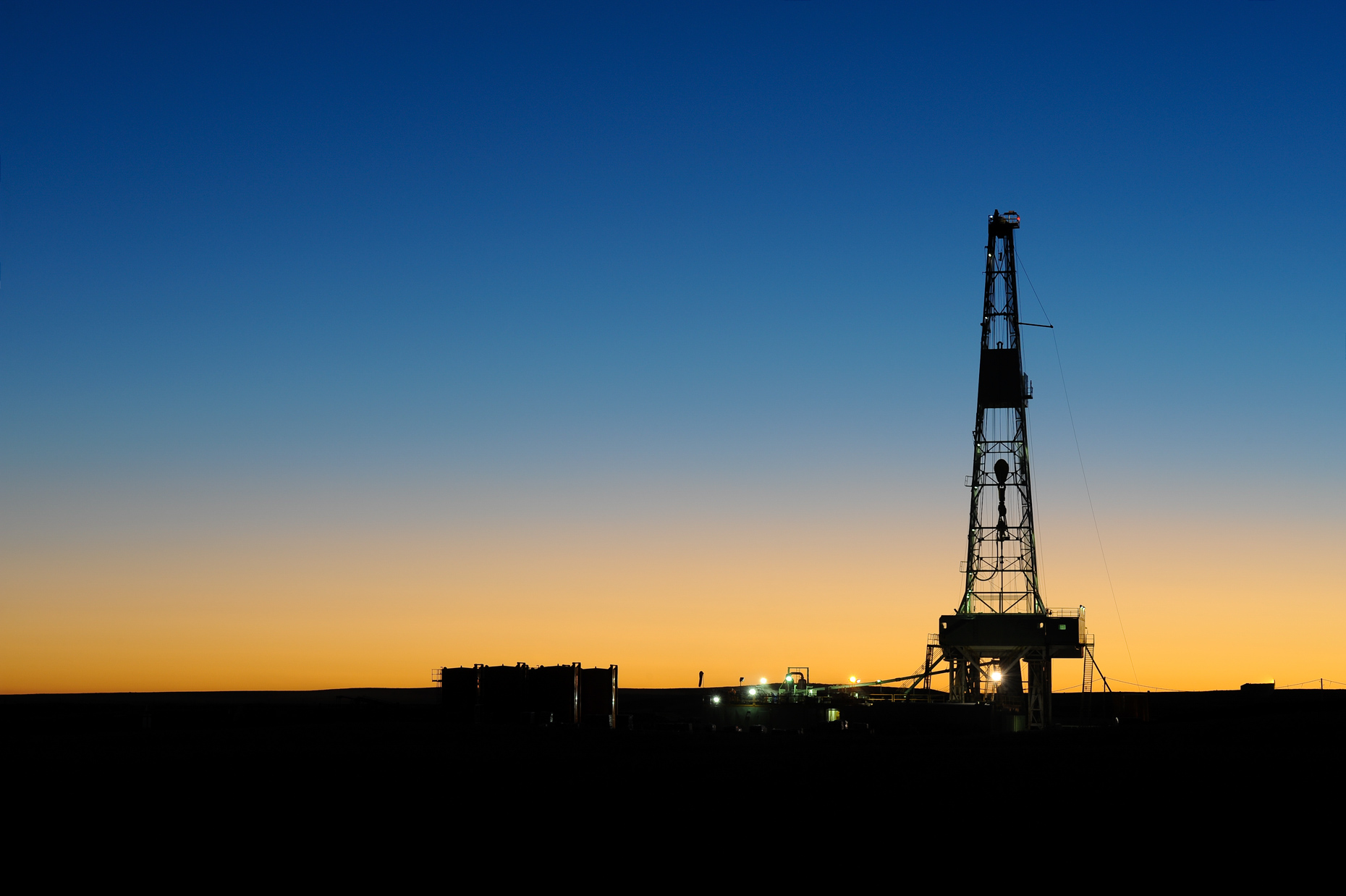 North Dakota oil rig photographed by Kevin Brown