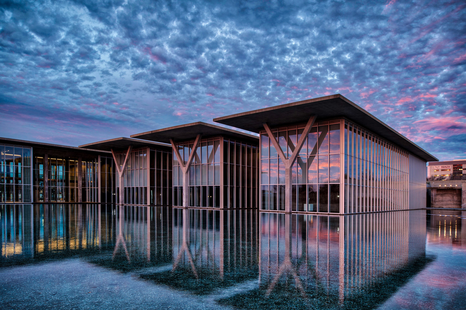 Fort Worth Modern Art Museum by architectural photographer Kevin Brown