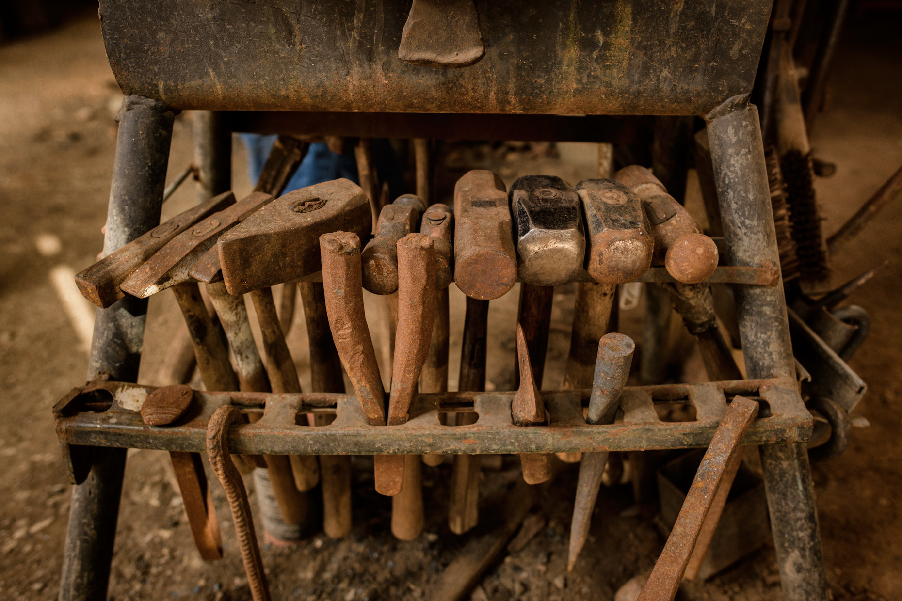 Grapevine, TX blacksmith by Dallas editorial photographer Kevin Brown