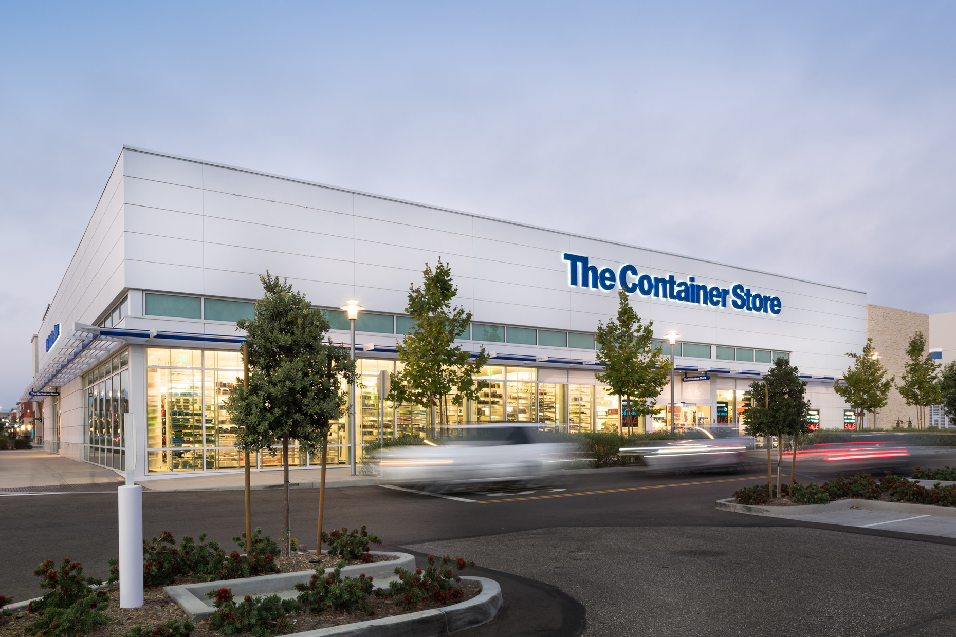 The Container Store architectural exterior photography by Kevin Brown