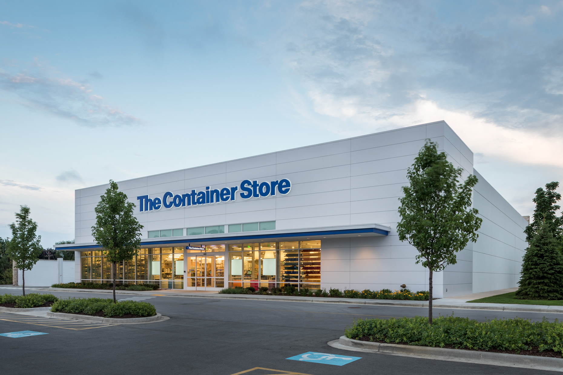 The Container Store architectural exterior photography by Kevin Brown