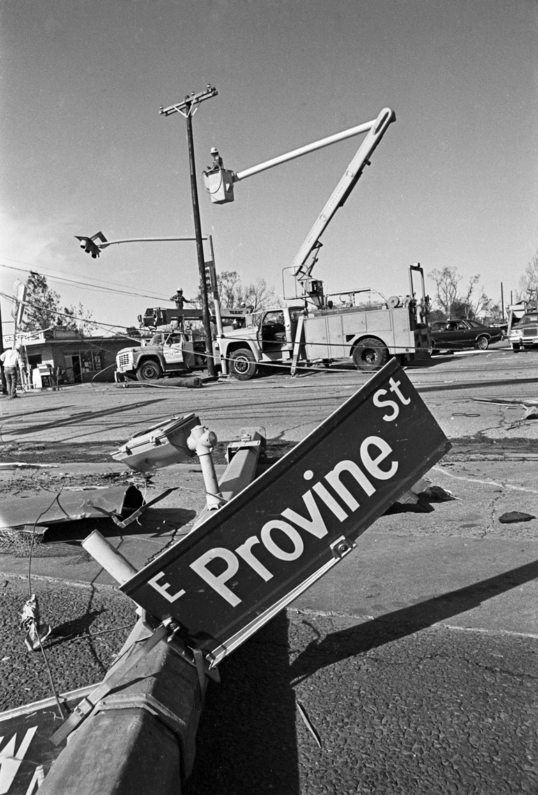 Paris, TX tornado aftermath 1982 by Kevin Brown
