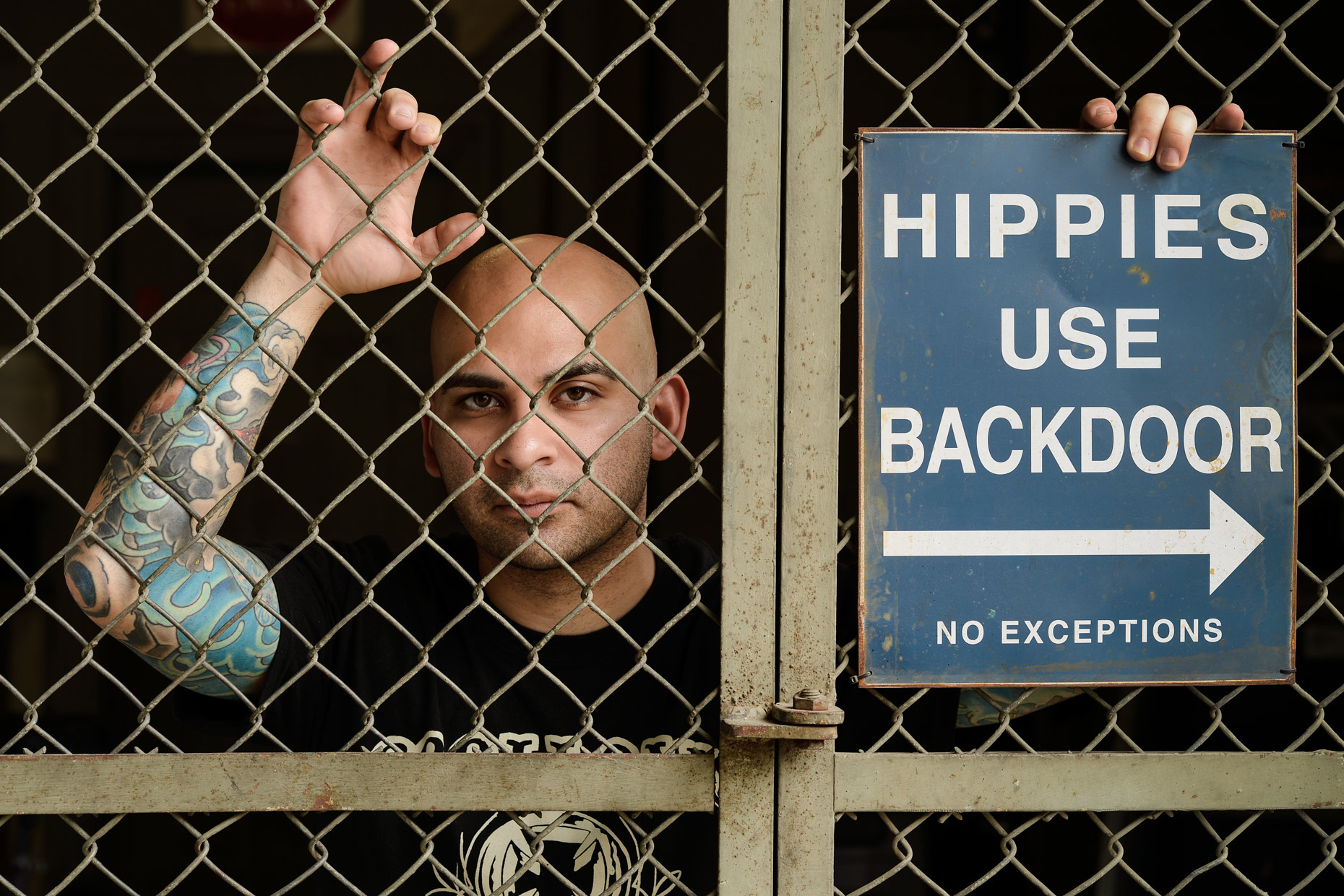 Hippie Use Back Door - Dallas, Texas Editorial photographer Kevin Brown